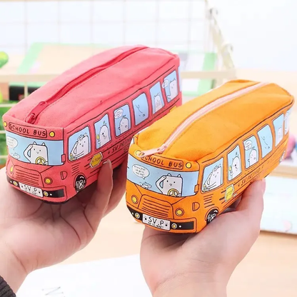 Estuche Bus Escolar Kawaii