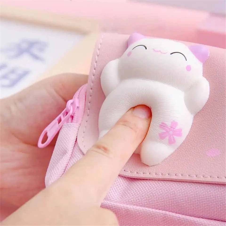 Estuche Doble Diseño Gatito Gran Capacidad (Varios diseños)