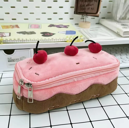 Estuche Pastel De Guinda Kawaii