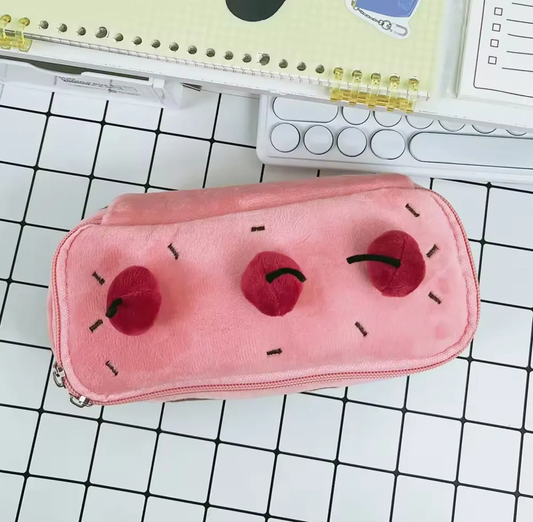 Estuche Pastel De Guinda Kawaii