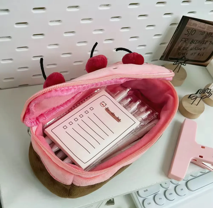 Estuche Pastel De Guinda Kawaii