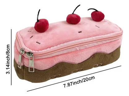 Estuche Pastel De Guinda Kawaii