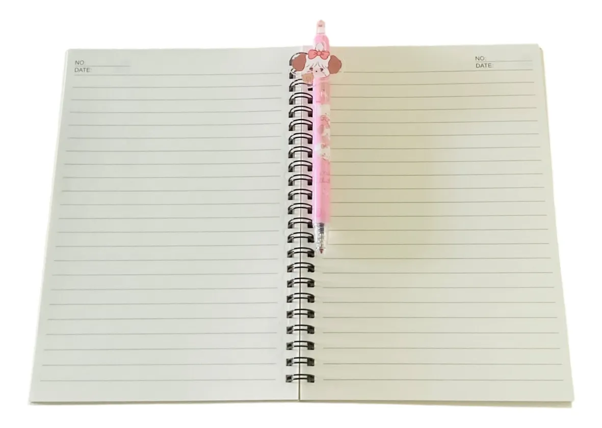 Libreta Mikko Kawaii con Lápiz (Varios diseños)