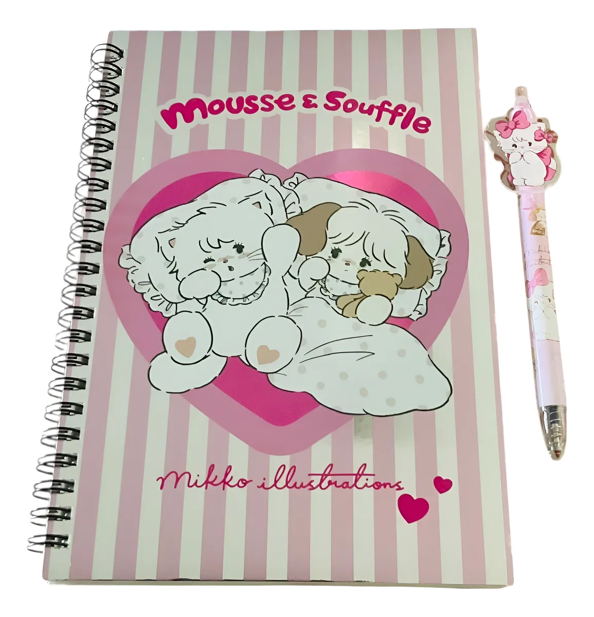 Libreta Mikko Kawaii con Lápiz (Varios diseños)