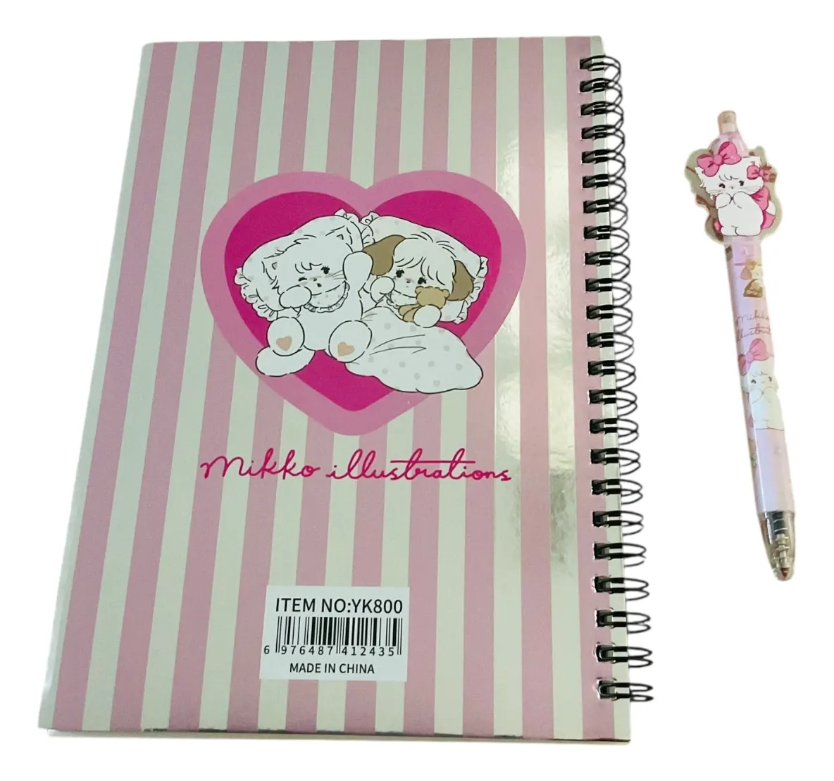 Libreta Mikko Kawaii con Lápiz (Varios diseños)