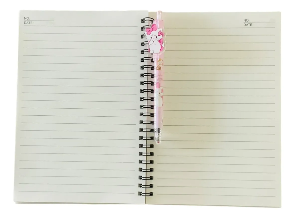 Libreta Mikko Kawaii con Lápiz (Varios diseños)