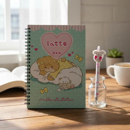Libreta Mikko Kawaii con Lápiz (Varios diseños)