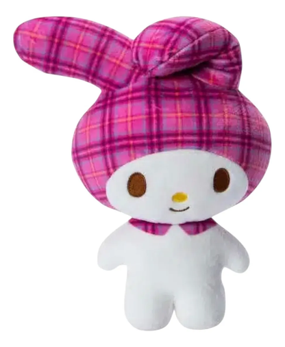 Peluche Amigos Sanrio cuadrillé 20 cm