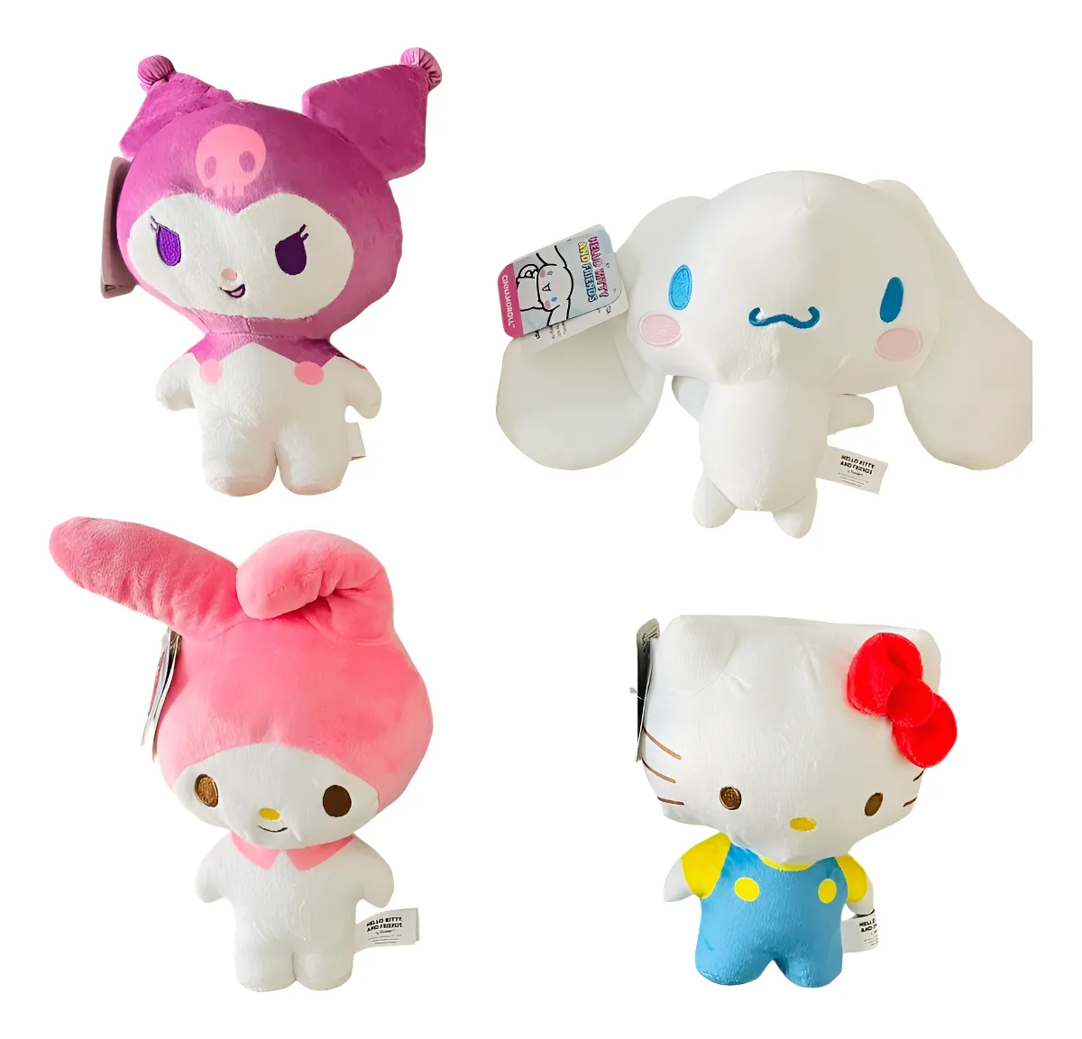 Set 4 Peluches Sanrio 20 cm