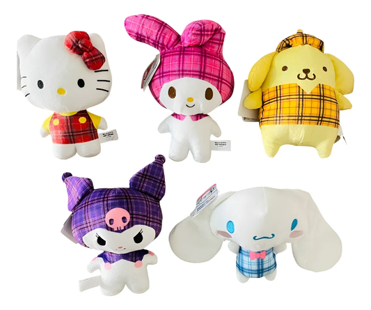 Set 5 Peluches Personajes Sanrio 20 cm (Colección Completa)