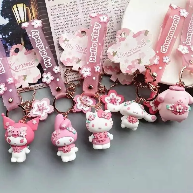 Llavero Personajes Sanrio - Flor de Primavera (Varios diseños)