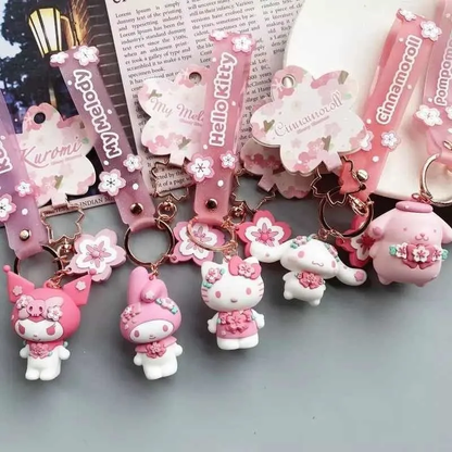 Llavero Personajes Sanrio - Flor de Primavera (Varios diseños)