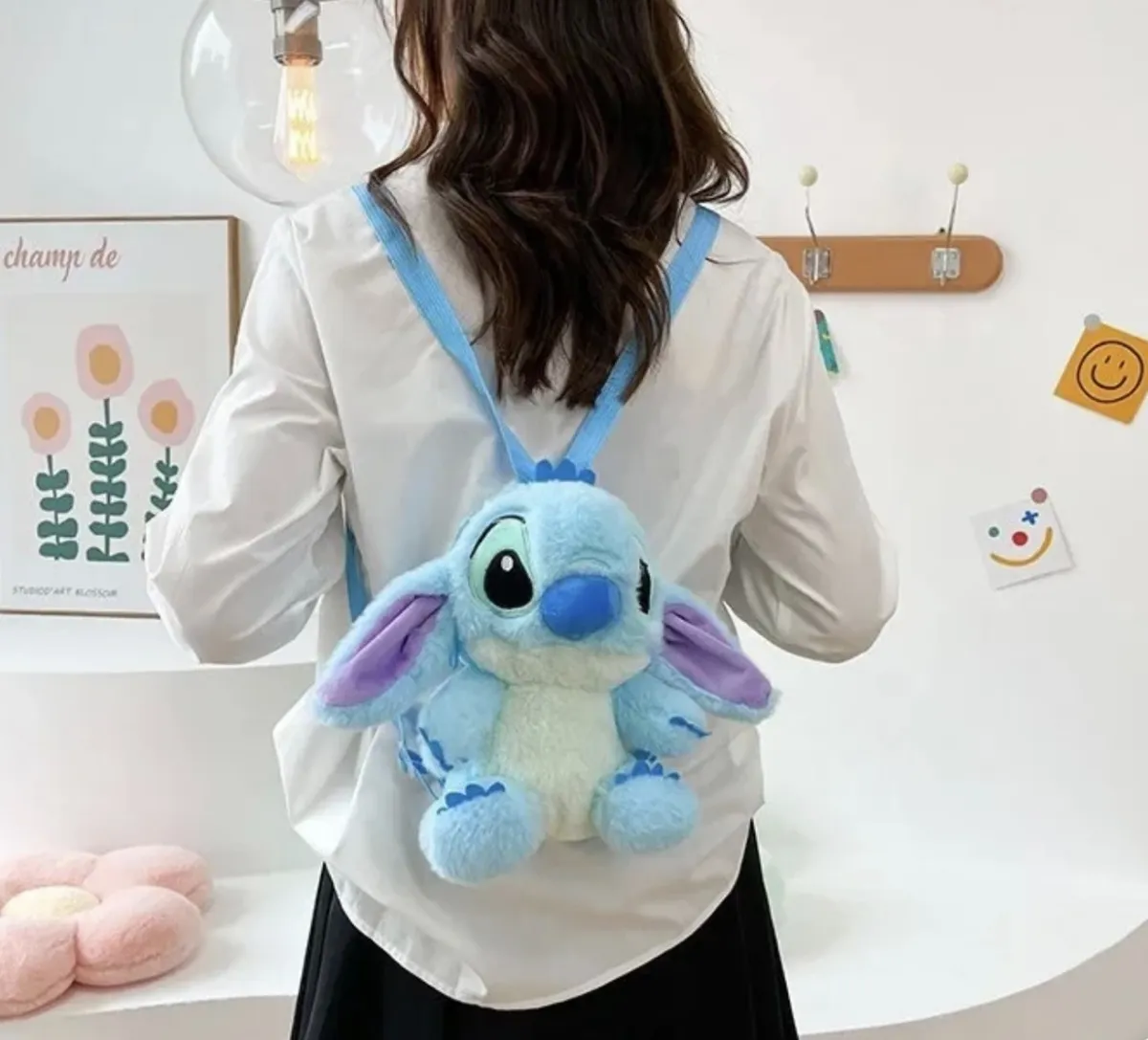 Mochila de Peluche Stitch y Angel (Varios modelos)