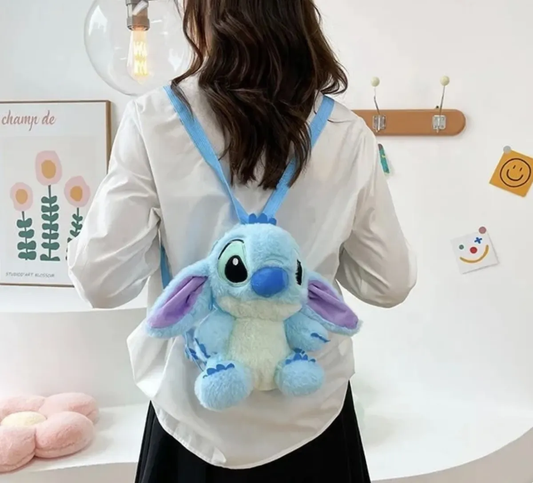 Mochila de Peluche Stitch y Angel (Varios modelos)