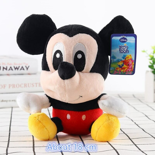 Peluche Mickey y Minnie Mouse 18 cm (Varios diseños)