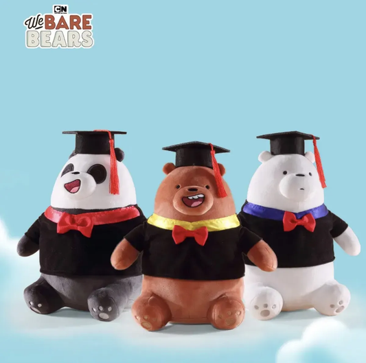 Peluche We Bare Bears Graduación 25 Cm (Varios modelos)