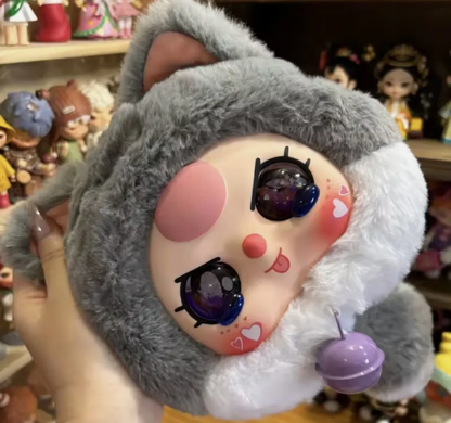 Blind Box Baby Three Fortune Cat Zipper Bag