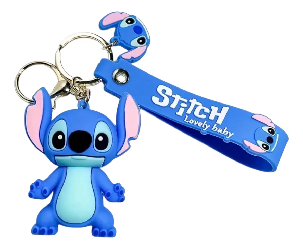 Llavero Stitch de Silicona