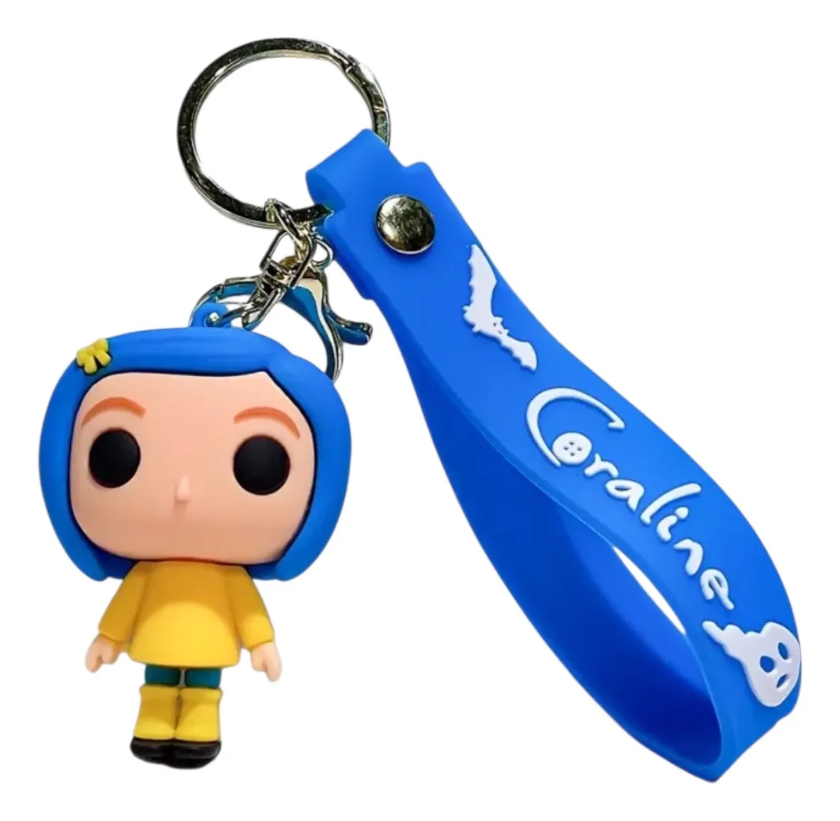 Llavero Coraline Con Gancho y Correa