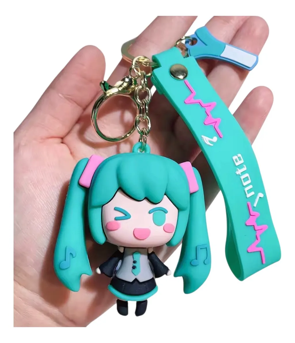 Llavero de Goma Kawaii Hatsune Miku (Varios diseños)