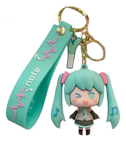 Llavero de Goma Kawaii Hatsune Miku (Varios diseños)