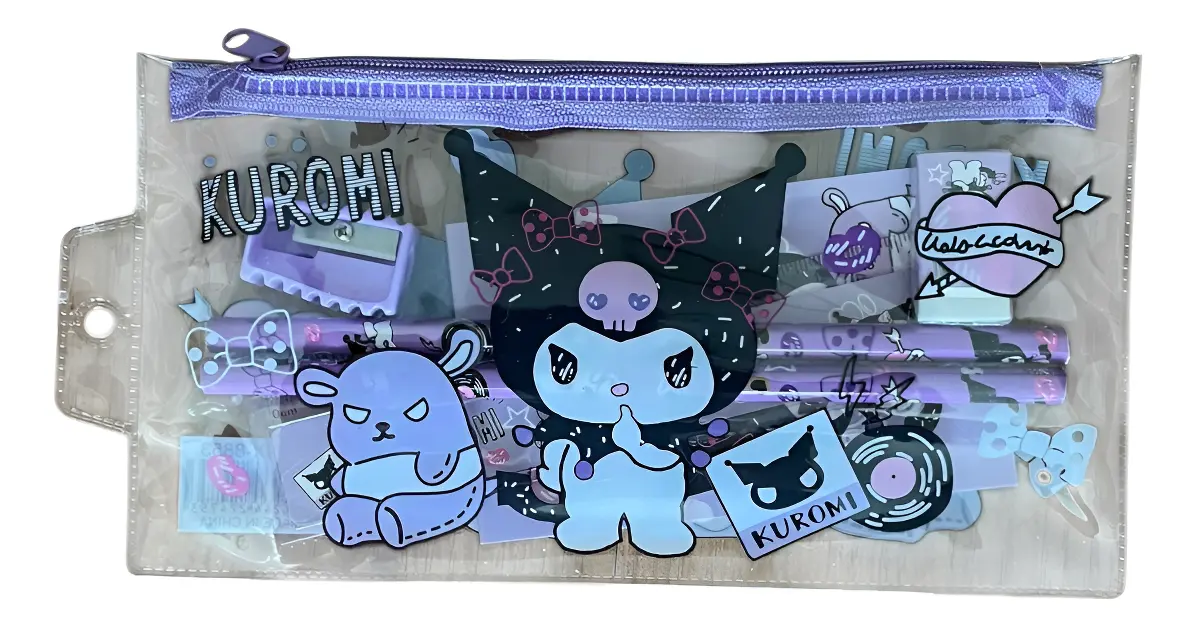 Set Escolar Estuche 7 piezas Personajes Sanrio