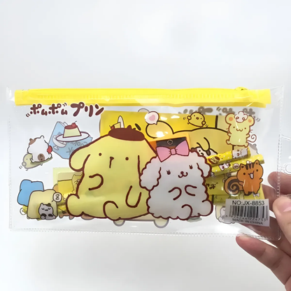 Set Escolar Estuche 7 piezas Personajes Sanrio