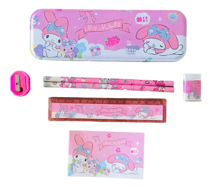Set Escolar Sanrio 7 Piezas