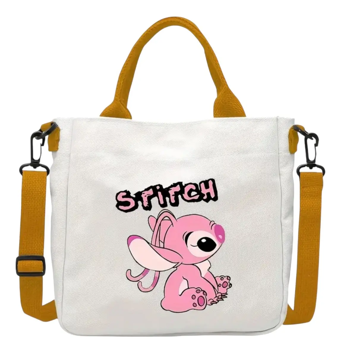 Bolso de Mano Stitch con Doble Correa