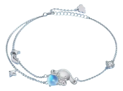 Pulsera My Melody & Cinnamoroll Bañada en Plata