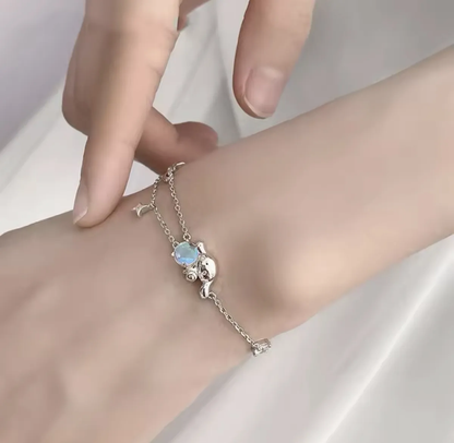 Pulsera My Melody & Cinnamoroll Bañada en Plata