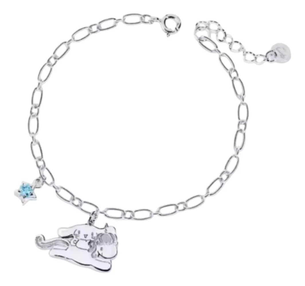 Pulsera My Melody & Cinnamoroll Bañada en Plata