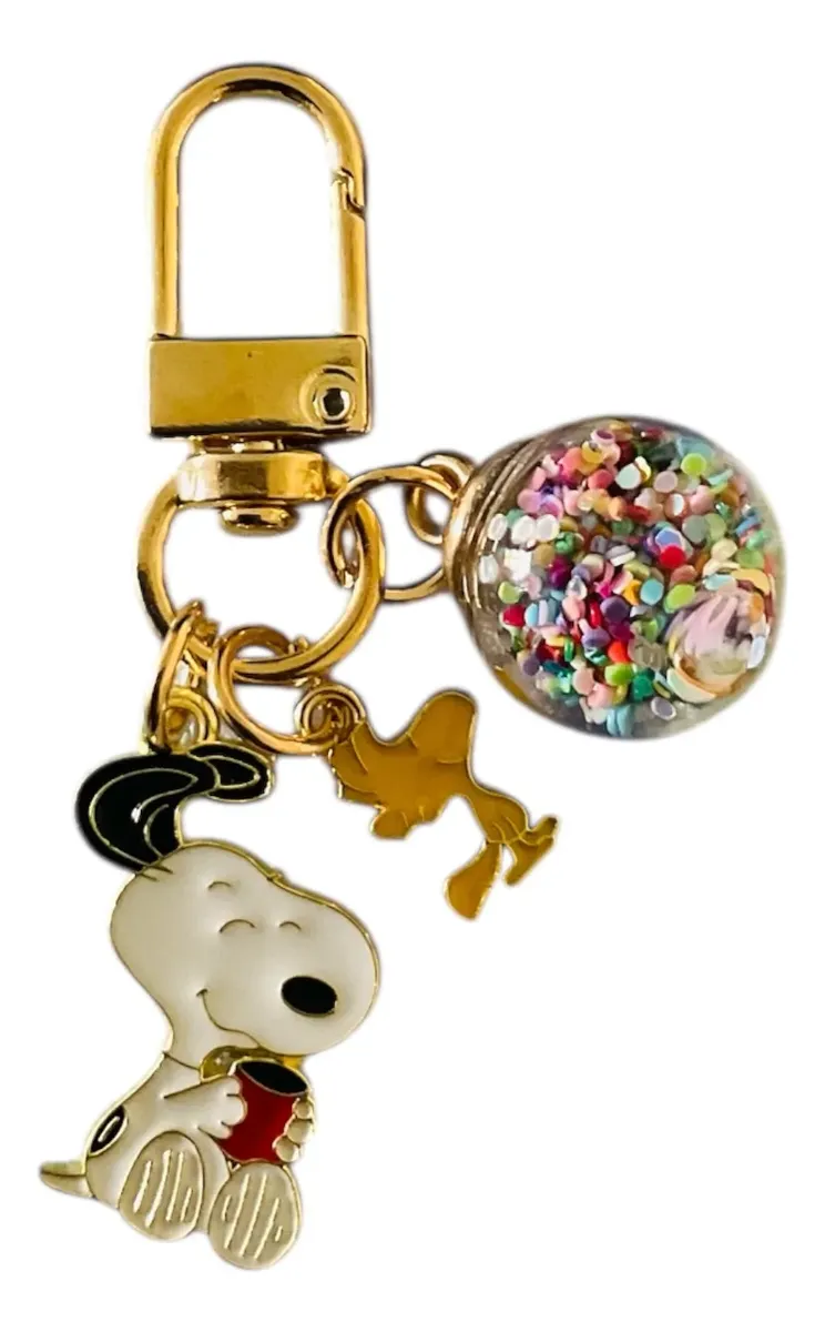 Llavero Pequeño Snoopy & Woostock