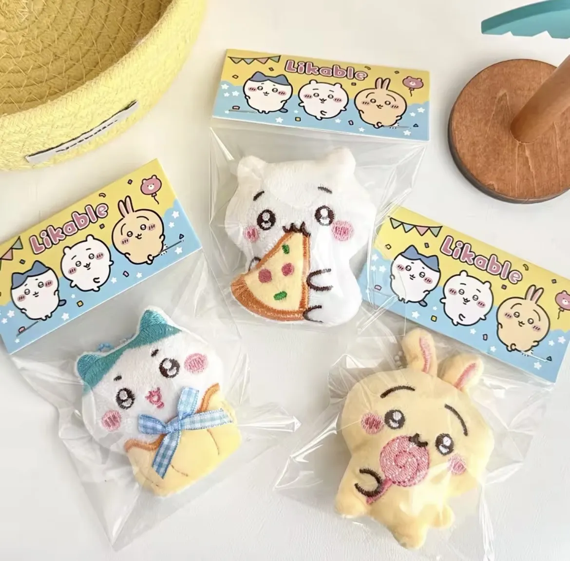 Set de 3 Llaveros de Peluche Chiikawa