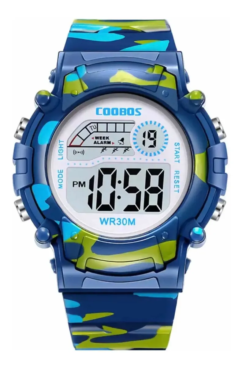 Reloj Deportivo para Niños Diseño Camuflaje