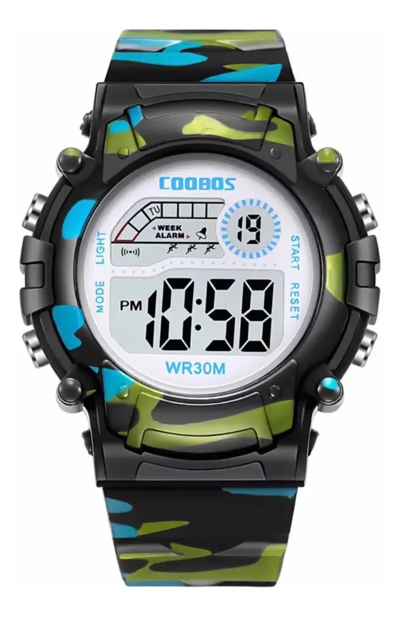 Reloj Deportivo para Niños Diseño Camuflaje