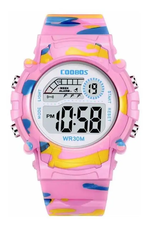 Reloj Deportivo para Niños Diseño Camuflaje
