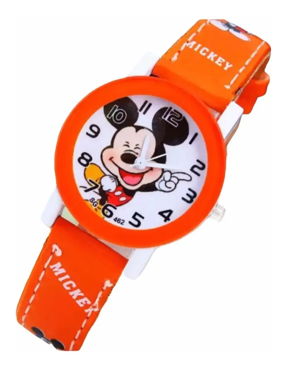 Reloj Mickey Mouse Correa de Cuerina para Niños