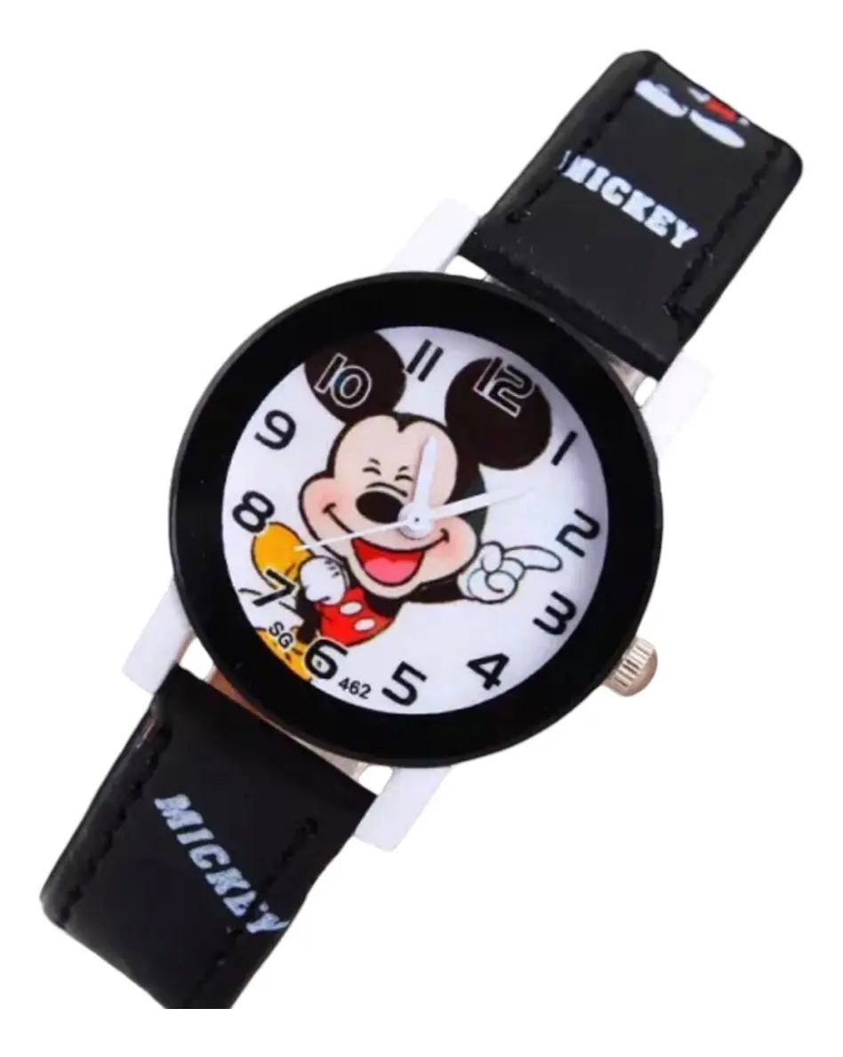 Reloj Mickey Mouse Correa de Cuerina para Niños