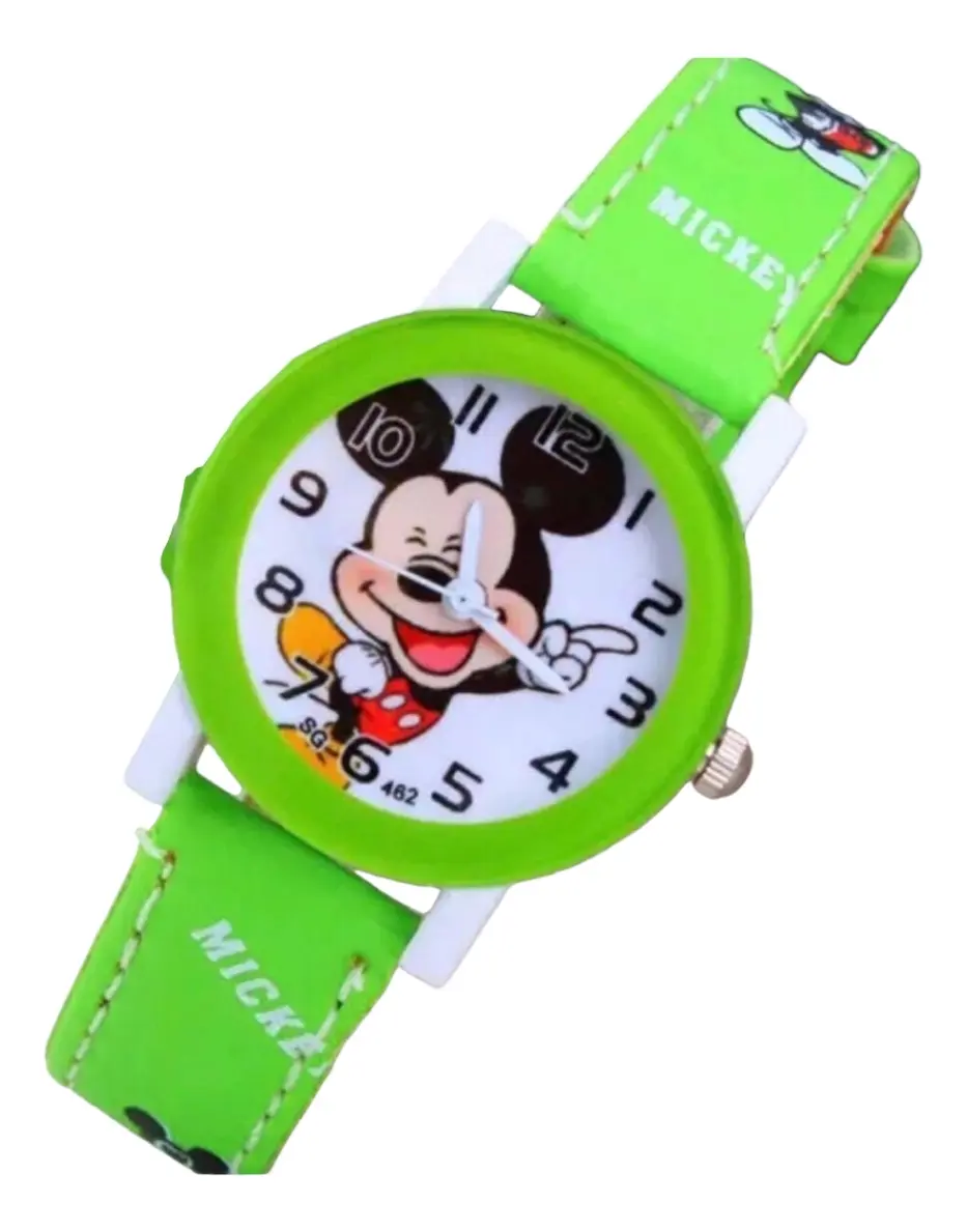 Reloj Mickey Mouse Correa de Cuerina para Niños