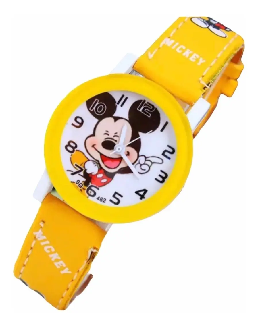 Reloj Mickey Mouse Correa de Cuerina para Niños