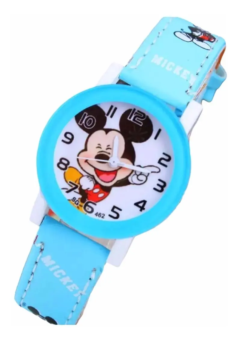 Reloj Mickey Mouse Correa de Cuerina para Niños