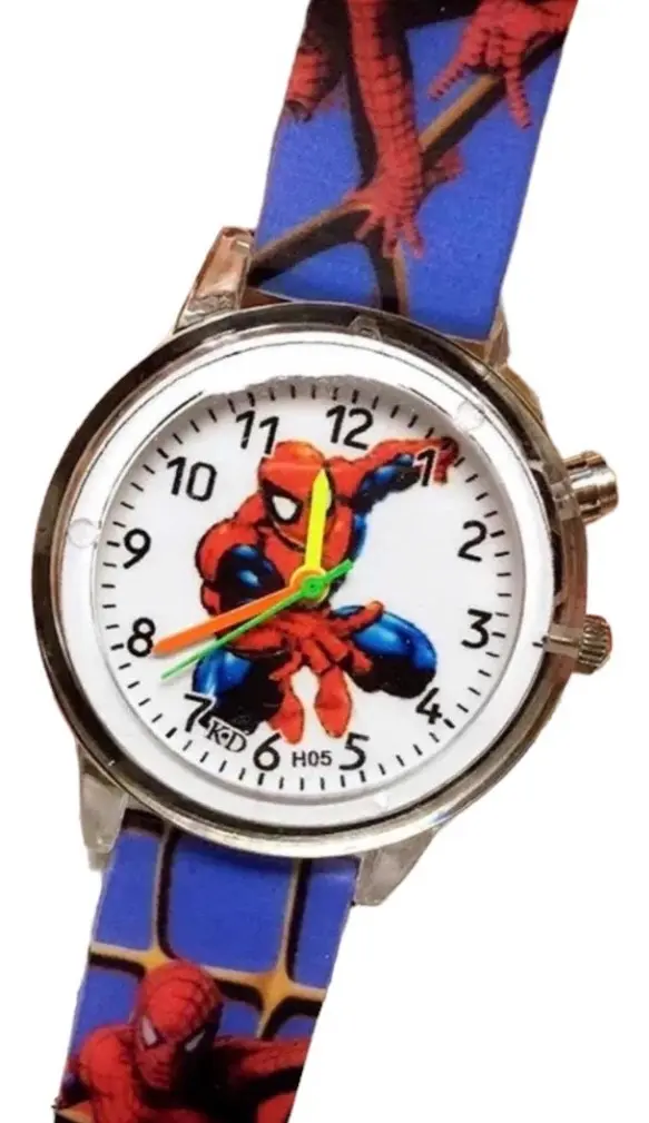 Reloj Spiderman con Luces para Niños