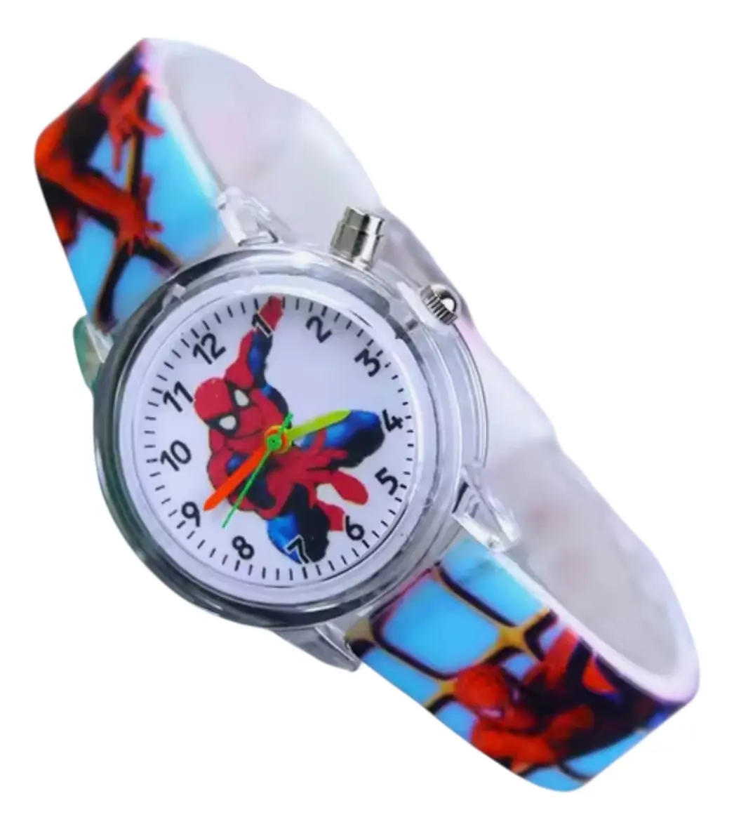 Reloj Spiderman con Luces para Niños