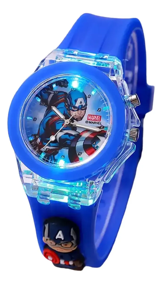 Reloj Avengers con Luces para Niños