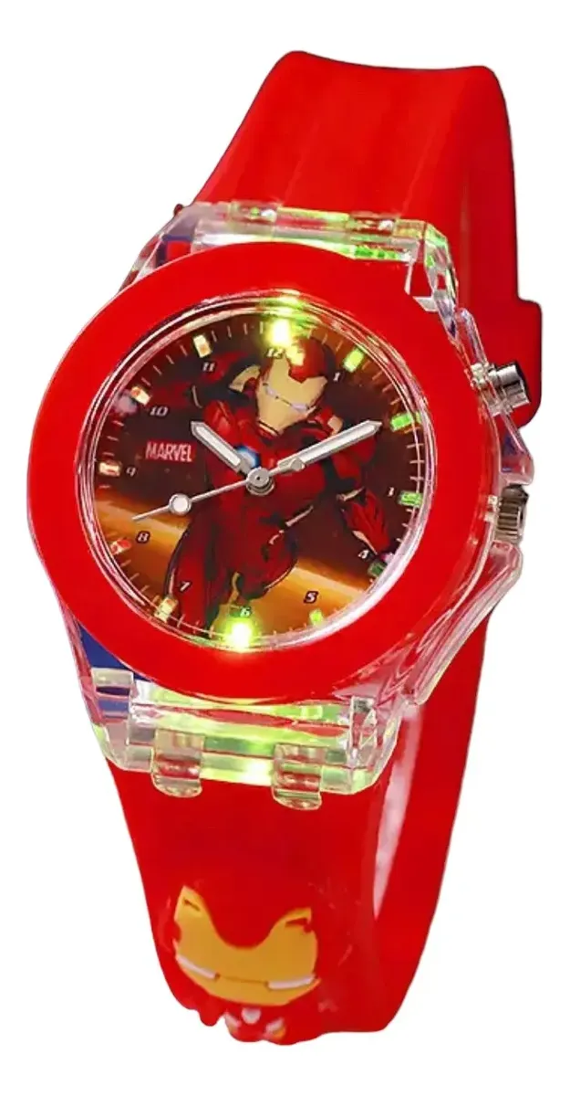 Reloj Avengers con Luces para Niños