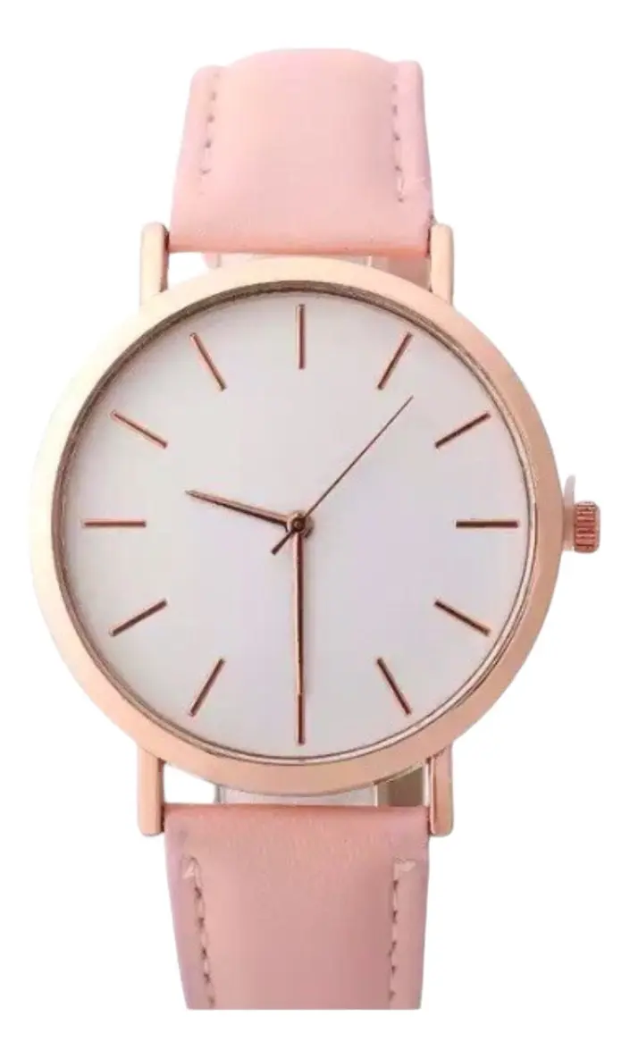 Reloj Mujer Esfera Grande con Fondo Blanco