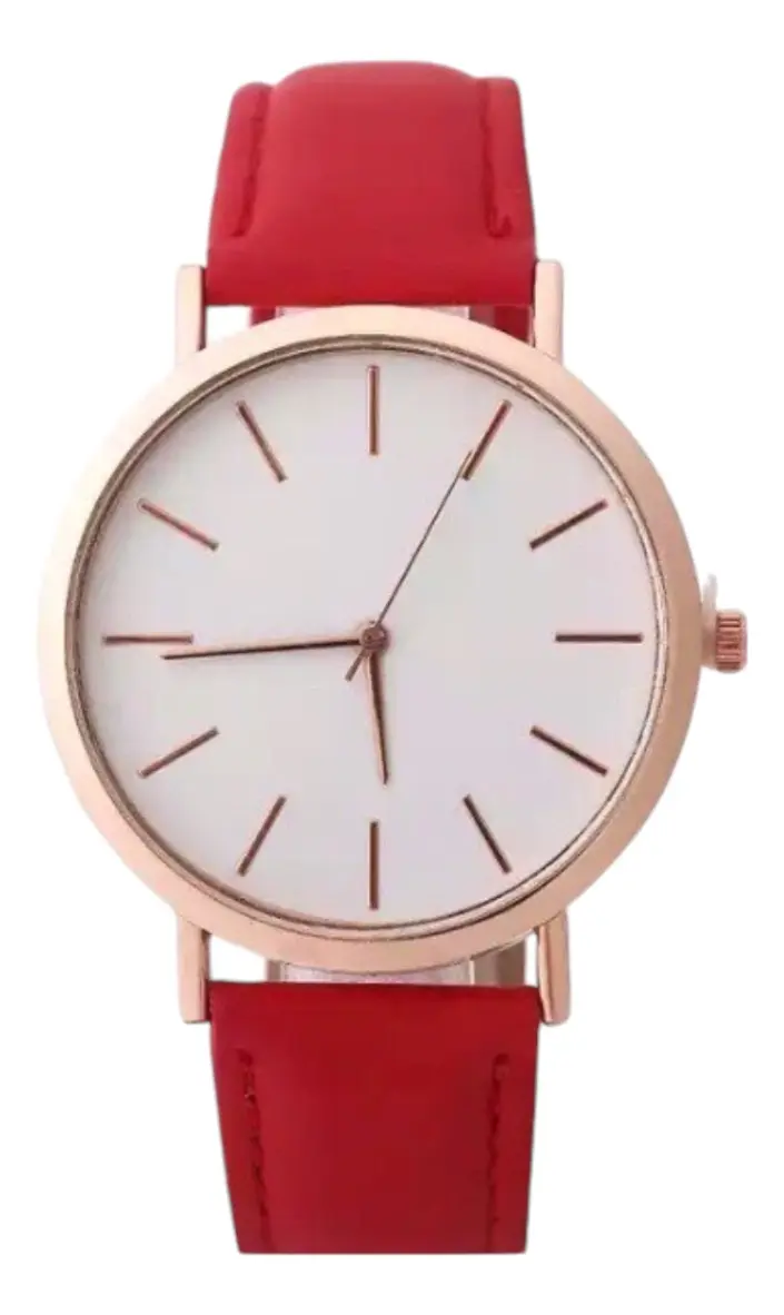 Reloj Mujer Esfera Grande con Fondo Blanco