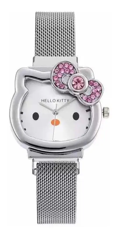 Reloj Hello Kitty Adulto Pulsera Metálica