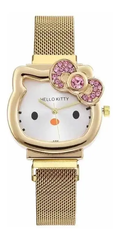 Reloj Hello Kitty Adulto Pulsera Metálica